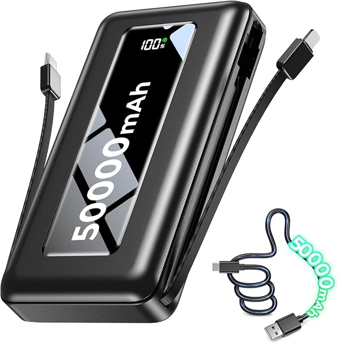 Portable Charger Power Bank 50000mAh, 22.5W PD Fast Charging Battery Pack by JKELAR