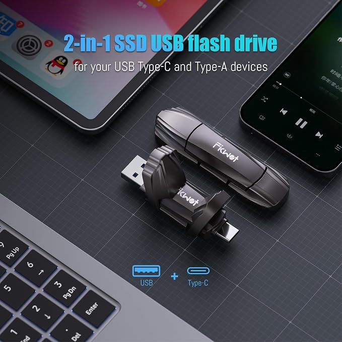 FU388 External Solid State Drive, Dual-Port Stick Design - Image 5