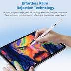 iPad Stylus Pencil with Magnetic Attachment, USB-C Faster Charge, Tilt - Image 5