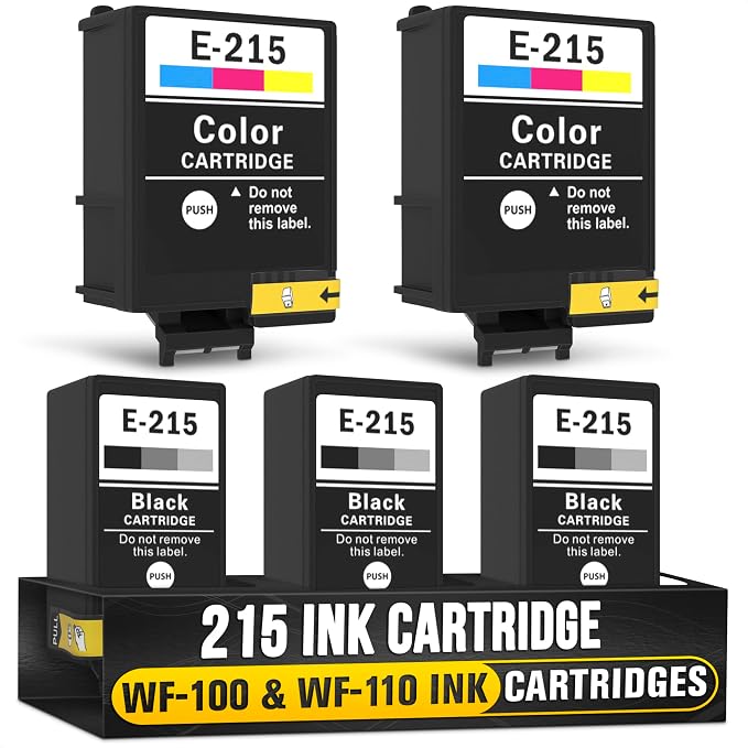 5-Pack Compatible Ink Cartridges – Includes 3 Black and 2 Tri-Color | by Reluen