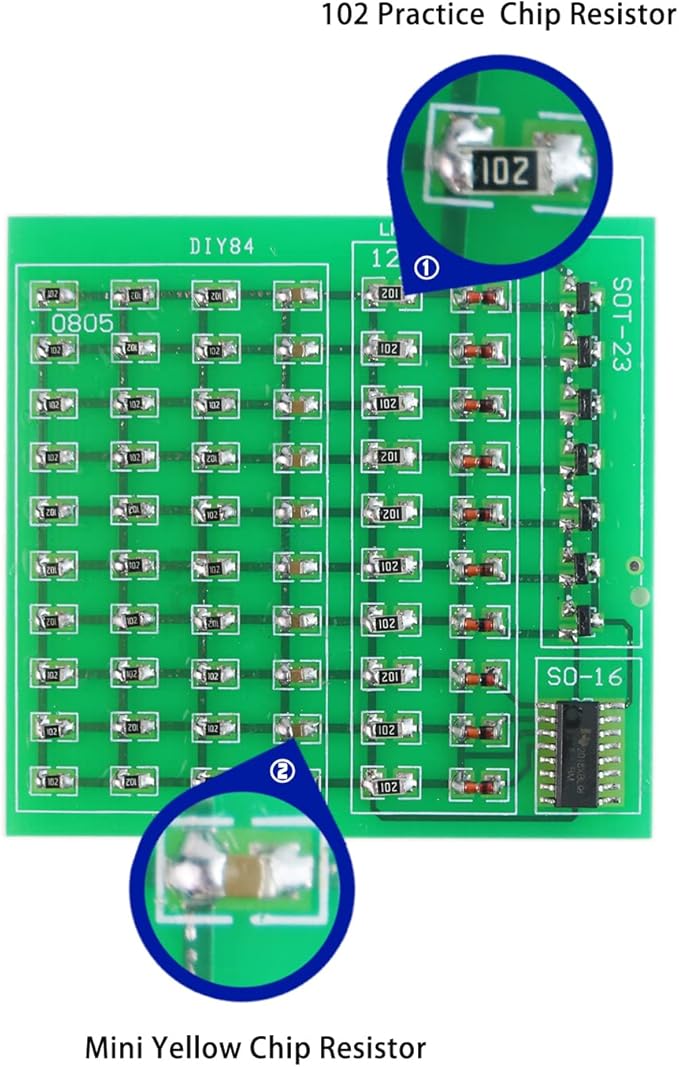 Soldering Practice Kit DIY 0805 Small SMD Circuit Kit Learn Soldering Kit - Image 4