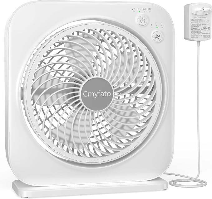 Portable Table fan, Window Fan, Small Box Fan by Cmyfato