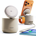 MFI Certified by Apple, 4 in 1 Magsafe Wireless Charging Station, Qi2 15W by THREEKEY
