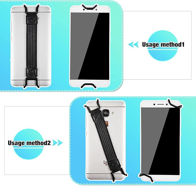 Weewooday 6 Pieces Mobile Phone Security Hand Strap Holder Security Hand Grip - Image 7