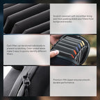 PGYTECH Hard Lens Filter Pouch Up to 100mm, 7 Pockets Camera Filter Bag - Image 6