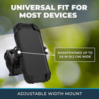 Roam Universal Black Net Bike Phone Mount Holder, 360° Rotation Hands Free Cell - Image 4