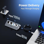 USB C Hub, Mosirui 9 in 1 USB C Hub Multiport Adapter - Image 4