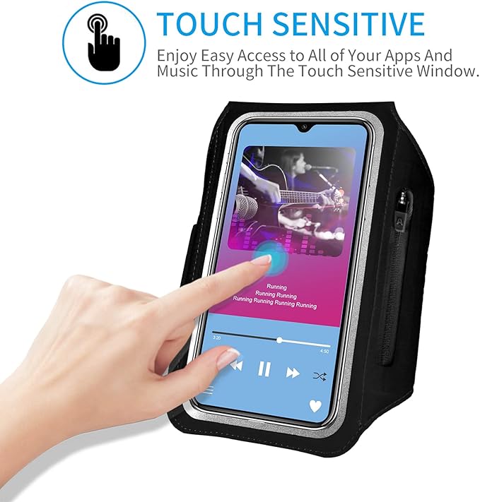 Running Armband with Earphone Bag Cell Phone Armband - Image 4
