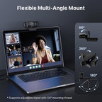 NexiGo 1080P 60FPS Webcam with Software Control and Microphone, w/Privacy Cover - Image 7