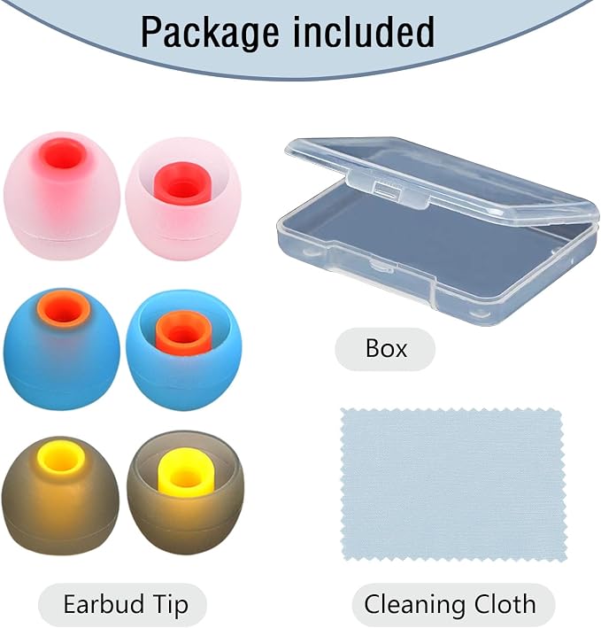 Silicone Replacement Earbud Tips Earbud Covers Ear Tips Fit - Image 7