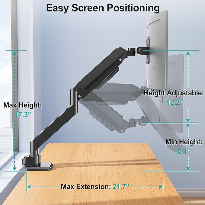 MOUNT PRO Heavy Duty Monitor Arm - Image 4