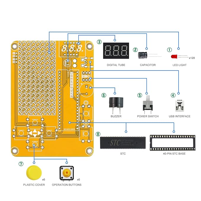 Soldering Practice Kit DIY 5 Retro Classic Games Plug-in Circuit Kit Learn - Image 3