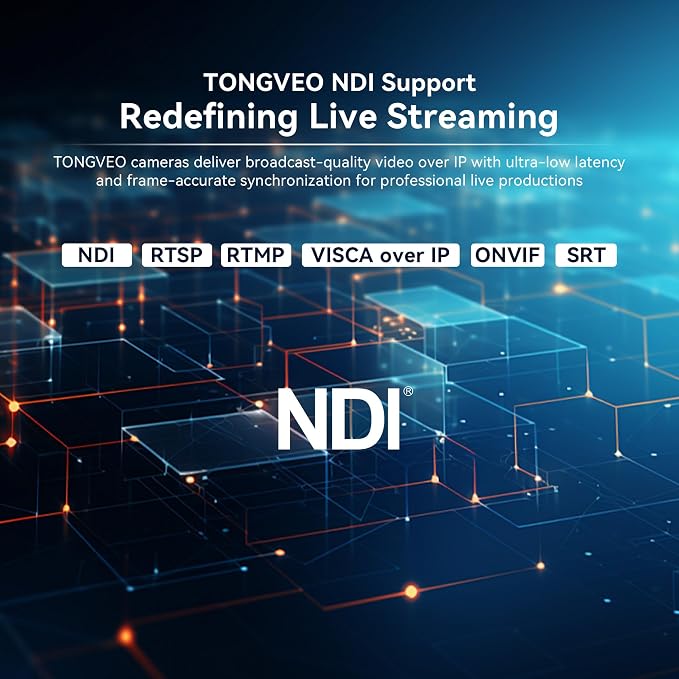 4K NDI PTZ Camera AI Auto-Tracking 20X Optical Zoom HDMI IP Live Streaming SDI - Image 6