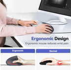TECKNET Wired Mouse, 6400 DPI Ergonomic Mouse 6 Buttons Silent Mice 4 - Image 3