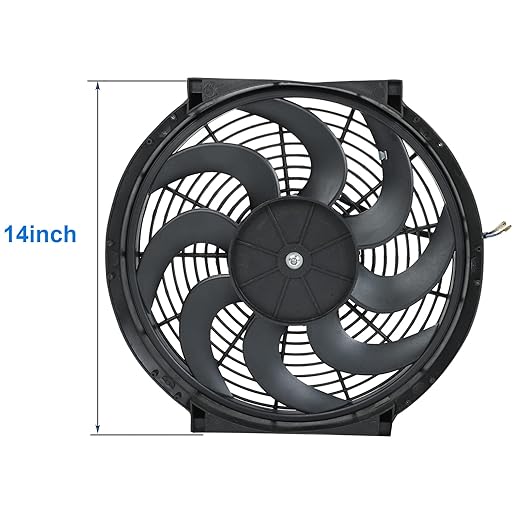 2PCS 14 Inch Universal Slim Fan Push Pull Electric Radiator Cooling Fan Mount - Image 3