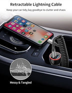 Coiled USB C to Lightning Cable 2 Pack, Retractable USB C iPhone Charger PD - Image 4