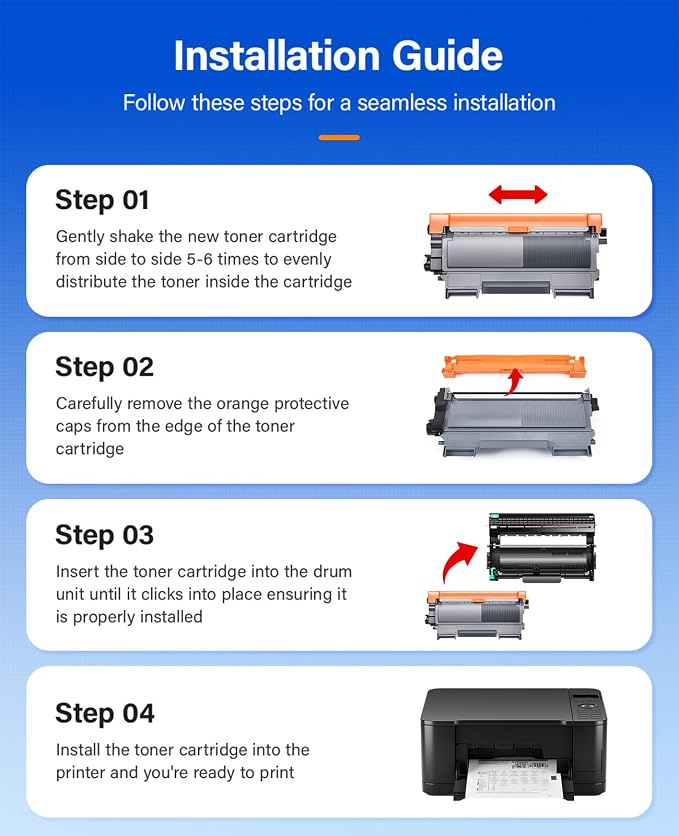 TN450 Black Toner Cartridge 2-Pack Replacement Compatible - Image 4