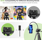 Aureday Phone Tripod, Wireless Remote and Phone Holder, Extendable Cell - Image 4