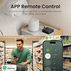 GHome Smart Power Strip with 3 WiFi Outlets & 3 USB, Alexa & Google Home - Image 3