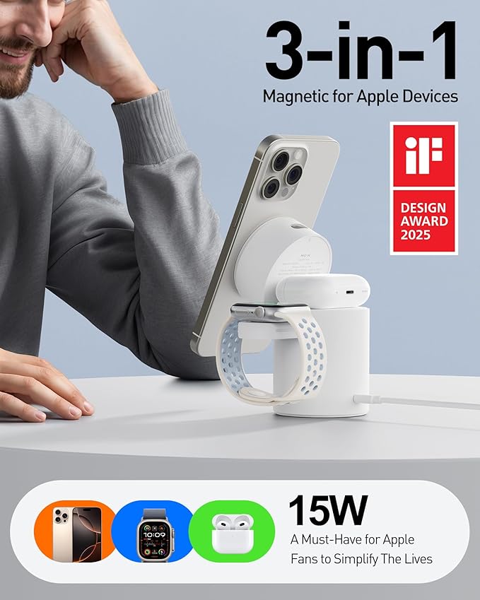 iWALK 3 in 1 Wireless Charging Stand - Image 3