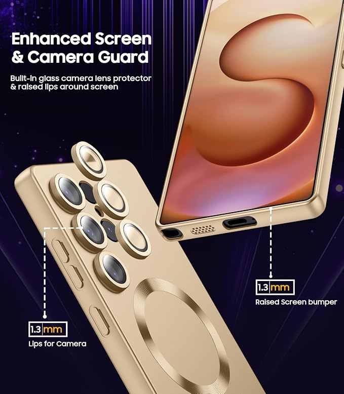 Magnetic for Samsung Galaxy S25 Ultra Case Slim Soft Silicone Bumper Shockproof - Image 4