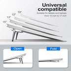 Laptop Stand for Desk, Portable Anti-Slip Keyboard Riser, Zinc Alloy Keyboard - Image 4