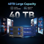 Aluminum Dual Bay 10Gbps Hard Drive Enclosure - Image 3