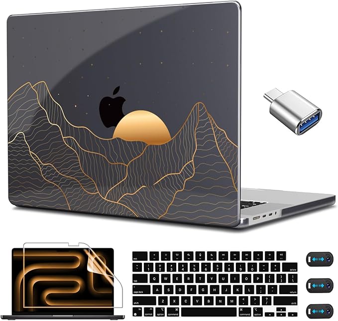 CISSOOK Compatible with MacBook Pro 14 inch 2024 2023 2022 2021 Release M4 M3 by CISSOOK