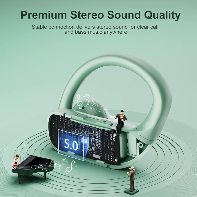 occiam Wireless Earbuds Bluetooth Headphones 48H Play Back Earphones in Ear - Image 5