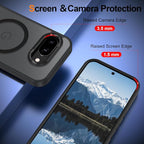 Magnetic for Google Pixel 9a Case, Shockproof Slim Translucent Matte Anti-Slip - Image 3