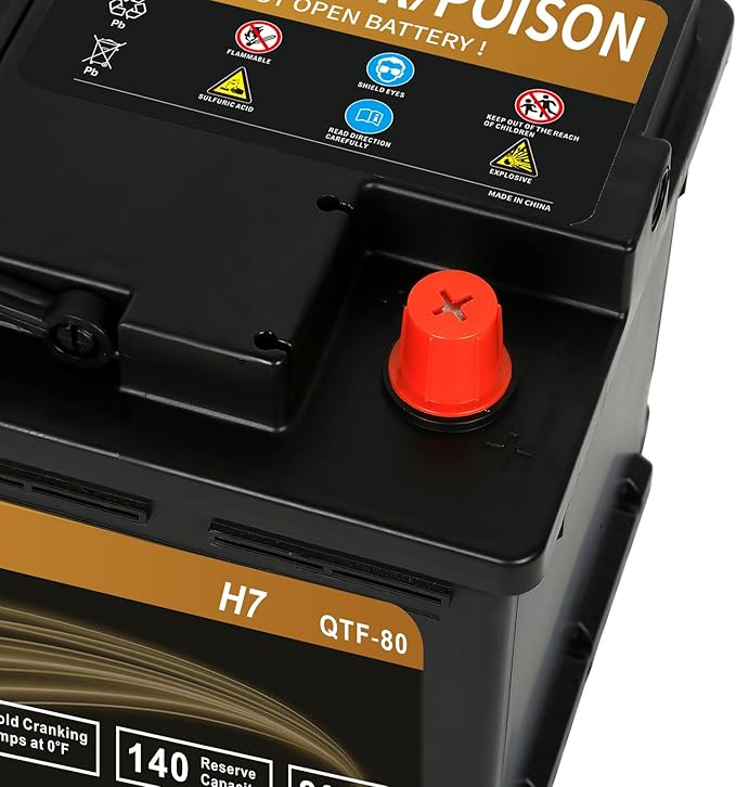 Weize Platinum AGM Battery BCI Group 94R - 12v 80ah H7 Size 94R Automotive - Image 4