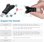 SD Card Reader for iPhone/ipad/Android/Mac/Computer/Camera, 4 in1 Micro SD Card - Image 4