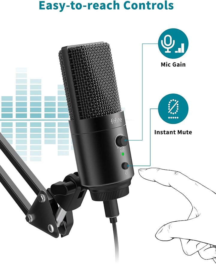 FIFINE USB Desktop PC Microphone - Image 2