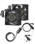 DEWENWILS 120V AC Muffin Fan, 120mm×38mm Exhaust Fan, Waterproof Case Cooling by DEWENWILS
