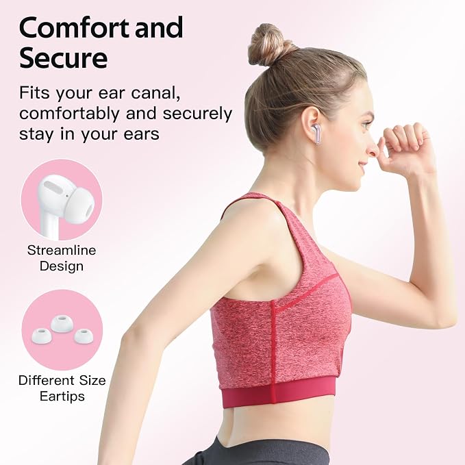 TAGRY Bluetooth Headphones True Wireless Earbuds 60H Playback LED Power Display - Image 7