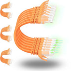 Rapink Patch Cables Cat6 1ft, Ethernet Patch Cable 10G Support, Cat 6 Patch by Rapink