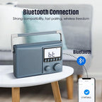 LEOTEC AM FM Radio with Bluetooth, Portable Radio Strong Reception, Plug in Wall - Image 3