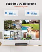 REOLINK Smart 5MP 8CH Home Security Camera System, 4K 8CH NVR - Image 4