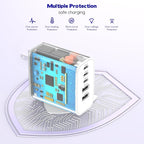 iPhone 16 Fast Charger Block, 2 Pack 60W USB Charging Block 5-Port Charge - Image 5