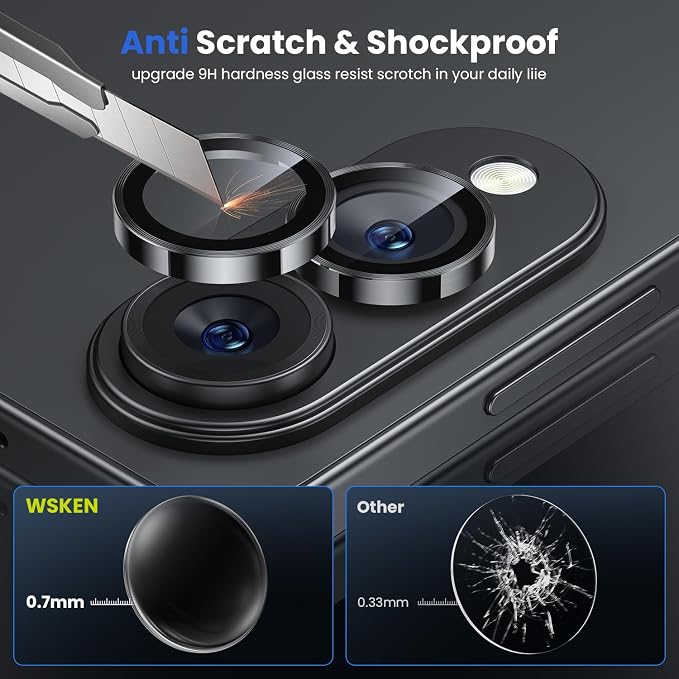 WSKEN for Samsung Galaxy S25 Edge Camera Lens Protector - Image 4