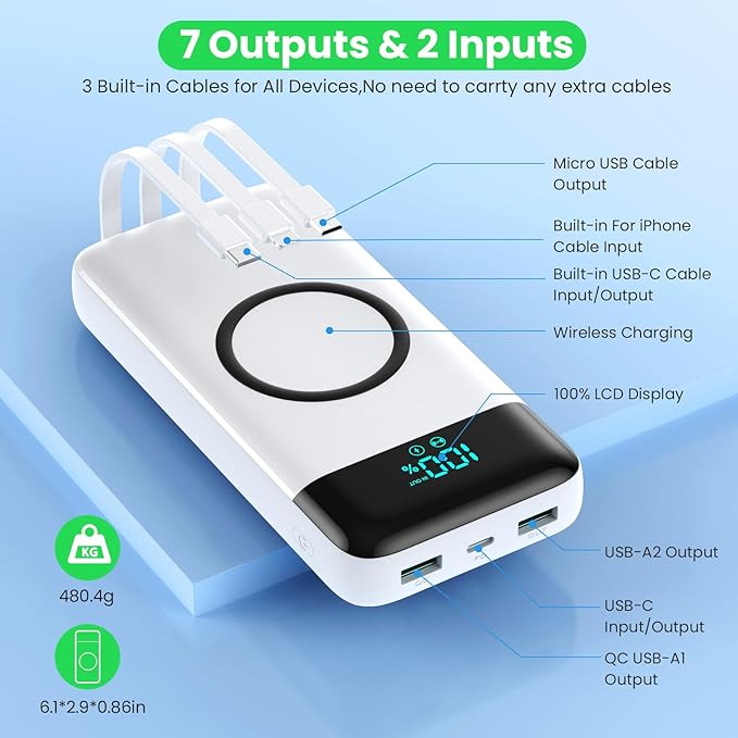YHO Wireless Portable Charger 40800mAh - Image 5