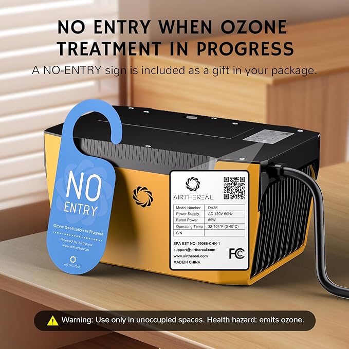 Airthereal DA25 Desktop Ozone Generator, 000mg/h High Capacity Odor Eliminator - Image 7