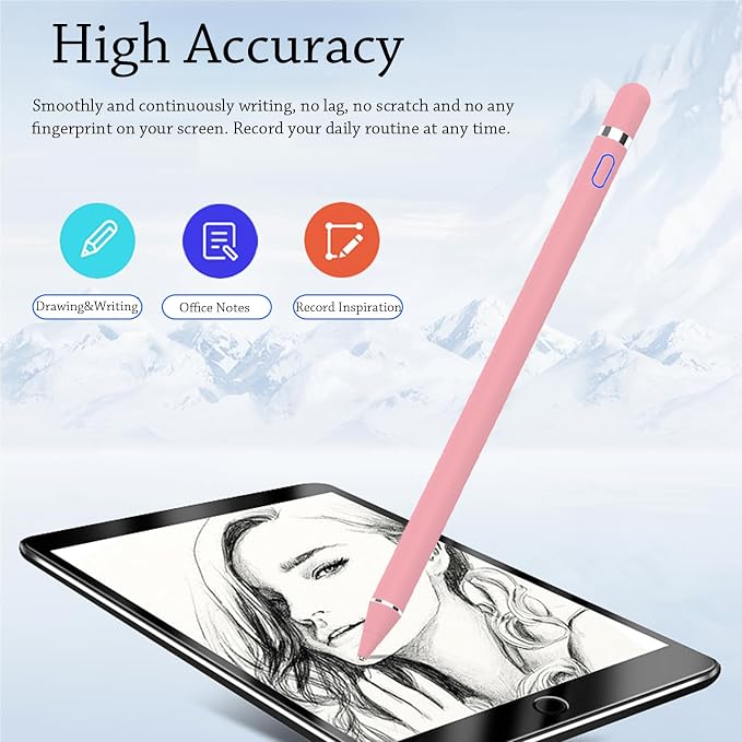 DOGAIN Active Stylus Pen for Touchscreen, iPad Pencil 1.5mm Fine Point Pen - Image 4