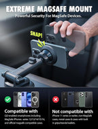 Bracketron MagSafe Car Mount, MagAlign Pro Extend Magnetic Phone Holder - Image 2