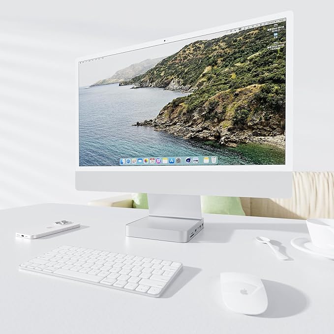 USB C HUB for iMac 24 inch 2021/2023/2024, PULWTOP USB Hub Adapter iMac - Image 2