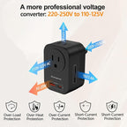 220V to 110V 20W PD Voltage Converter US to Europe International Universal - Image 2