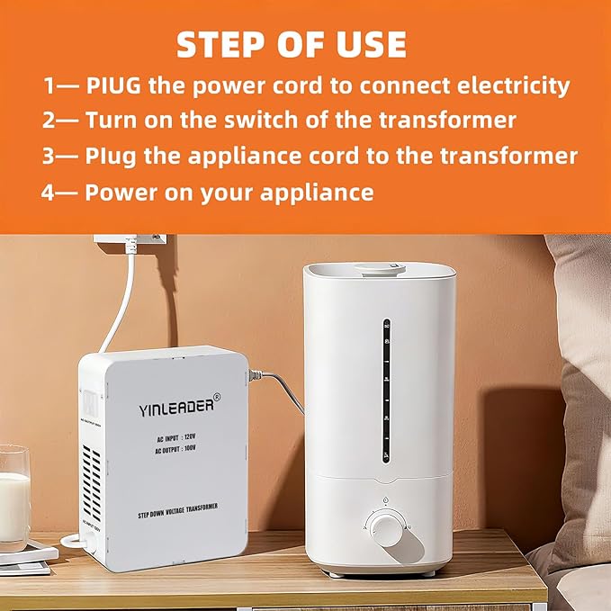 Yinleader 1500W US 120V to 100V JP Japan Voltage Converter Step Down - Image 5