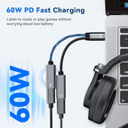 5PCS USB C Headphone Splitter, CCZ CA01 USB C to Type C Headphone Jack and - Image 4