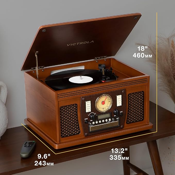 Victrola Navigator 8-in-1 Bluetooth Record Player - Image 9