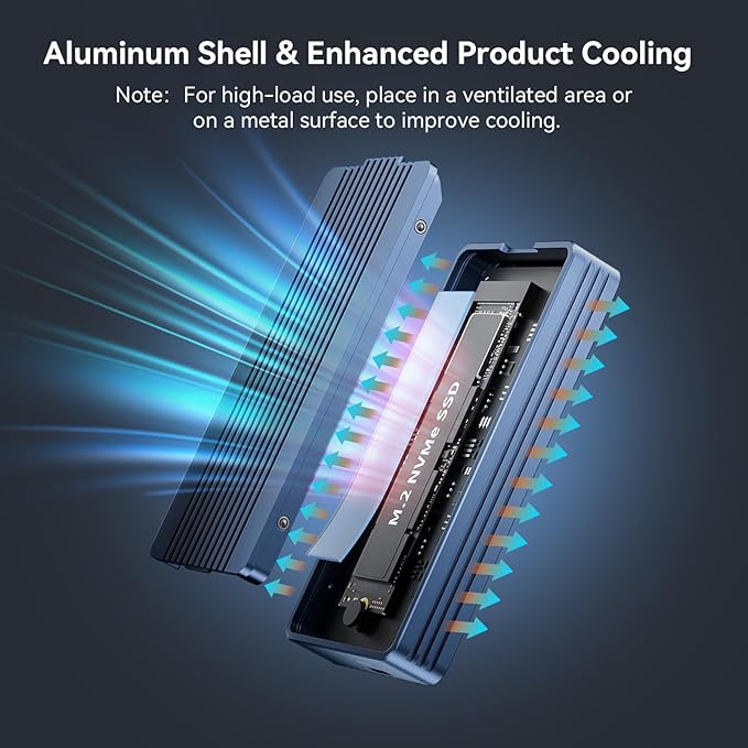 ACASIS 40Gbps M.2 NVMe SSD Enclosure, Only Compatible - Image 6